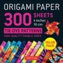 Origami Paper 300 sheets Tie-Dye Patterns 4" (10 cm) : Tuttle Origami Paper: Double-Sided Origami Sheets Printed with 12 Different Designs - Book