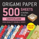 Origami Paper 500 sheets Chiyogami Patterns 4" (10 cm) : Tuttle Origami Paper: Double-Sided Origami Sheets Printed with 12 Different Illustrated Patterns - Book