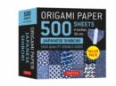 Origami Paper 500 sheets Japanese Shibori 4" (10 cm) : Tuttle Origami Paper: Double-Sided Origami Sheets Printed with 12 Different Blue & White Patterns - Book