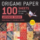 Origami Paper 100 sheets Japanese Washi 8 1/4" (21 cm) : Extra Large Double-Sided Origami Sheets Printed with 12 Different Designs (Instructions for 5 Projects Included) - Book