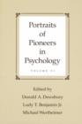 Portraits of Pioneers in Psychology : Volume VI - Book