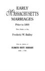 Early Massachusetts Marriages - Book