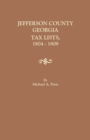 Jefferson County, Georgia, Tax Lists, 1804-1808 - Book