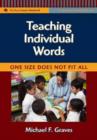 Teaching Individual Words : One Size Does Not Fit All - Book