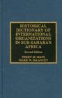 Historical Dictionary of International Organizations in Sub-Saharan Africa - Book