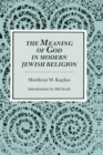 The Meaning of God in Modern Jewish Religion - Book