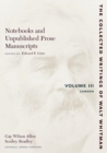 Notebooks and Unpublished Prose Manuscripts: Volume III : Camden - Book