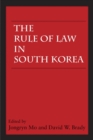 The Rule of Law in South Korea - eBook