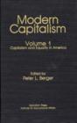 Capitalism and Equality in America : Modern Capitalism - Book