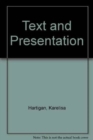 Text and Presentation - Book
