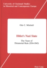 Hitler's Nazi State : The Years of Dictatorial Rule (1934-1945) - Book