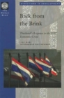 Back from the Brink : Thailand's Response to the 1997 Economic Crisis - Book