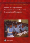 Les Defis De L'expansion De L'enseignement Secondaire Et De La Formation a Madagascar - Book