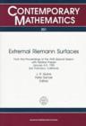 Extremal Riemann Surfaces - Book