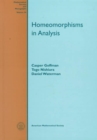 Homeomorphisms In Analysis - Book