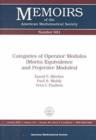 Categories of Operator Modules (Morita Equivalence and Projective Modules) - Book
