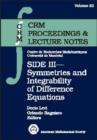 SIDE III : Symmetries and Integrability of Difference Equations - Book