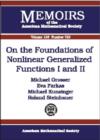 On the Foundations of Nonlinear Generalized Functions I and II - Book