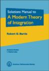 Solutions Manual to a Modern Theory of Integration - Book