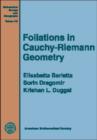 Foliations in Cauchy-Riemann Geometry - Book