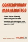 Fixed Point Theory and Its Applications : International Congress of Mathematicians - Book