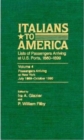Italians to America, July 1889 - Oct. 1890 : Lists of Passengers Arriving at U.S. Ports - Book