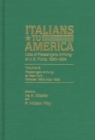 Italians to America, Oct. 1893 - May 1895 : Lists of Passengers Arriving at U.S. Ports - Book