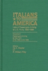Italians to America, June 1895 - June 1896 : Lists of Passengers Arriving at U.S. Ports - Book