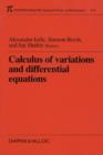 Calculus of Variations and Differential Equations - Book