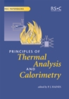Principles of Thermal Analysis and Calorimetry - Book