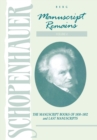 Schopenhauer: Manuscript Remains (V4) : The Manuscript Books of 1830-1852 and Last Manuscripts - Book