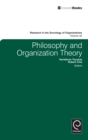 Philosophy and Organization Theory - Book