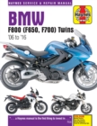 BMW F650, F700 & F800 Twins (06-16) Haynes Repair Manual - Book