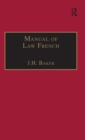 Manual of Law French - Book