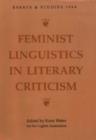 Feminist Linguistics in Literary Criticism - Book