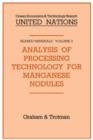 Analysis of Processing Technology for Manganese Nodules - Book