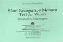 The Camden Memory Tests : Short Memory Test for Words - Book