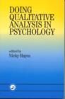 Doing Qualitative Analysis In Psychology - Book