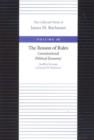 Reason of Rules -- Constitutional Politics Economy - Book