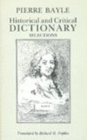 Historical and Critical Dictionary : Selections - Book