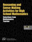Reasoning and Sense-Making Activities for High School Mathematics : Selections from Mathematics Teacher - Book