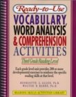 Ready-to-Use Vocabulary Word Analysis & Comprehension Activities : Third Grade Reading Level - Book