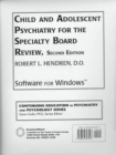 Child And Adolescent Psychiatry For The Specialty Board Review - Book