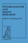 Psychoanalysis and Infant Research - Book