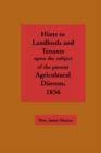 Hints to Landlords and Tenants Upon the Subject of the Present Agricultural Distress - Book