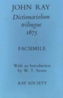 Dictionariolum Trilingue - Book