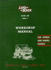Land Rover Series I Workshop Manual - Book