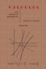 Calculus with Analytic Geometry by Angus E. Taylor Vol. 1 - Book