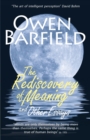 The Rediscovery of Meaning, and Other Essays - Book