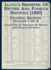 Lloyd's Register of British and Foreign Shipping [1890] : Universal Register [Volume 1 of 2] - Book